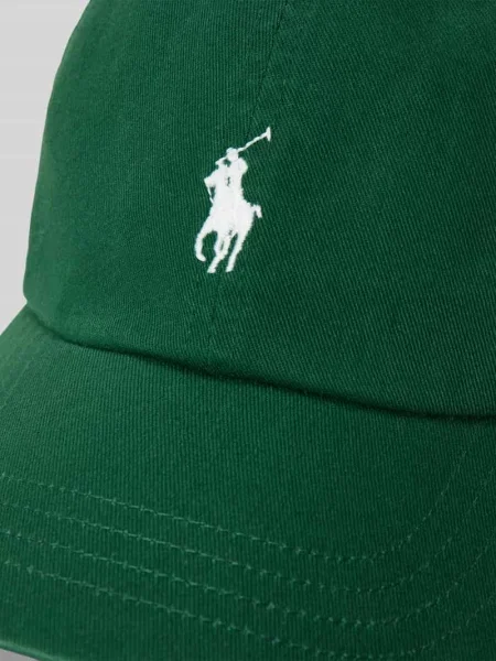 Czapka z daszkiem z czystej bawełny Polo Ralph Lauren zielona