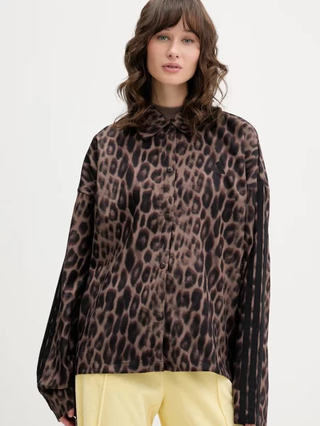 Adidas kurtka koszulowa Essentials brązowa