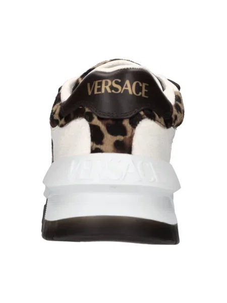 Sneakersy Versace Odissea skórzane w panterkę