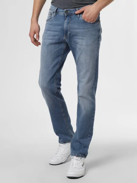 Finshley & Harding Jeansy Mężczyźni jednolity niebieski