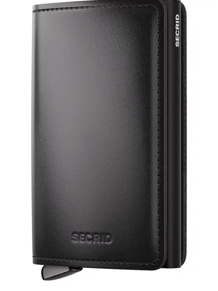 Secrid portofel de piele DUSK negru