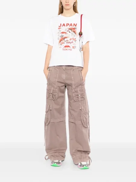 Tricou Melt cu imagine alb