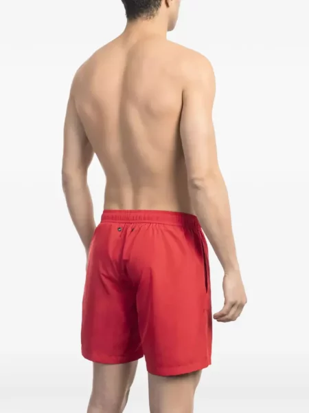 Slip de baie Bikkembergs cu imagine cu cordon roșu
