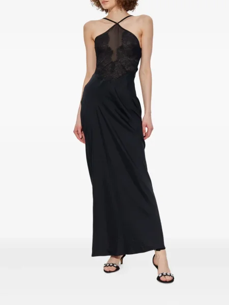 Rochie midi Iro din dantelă până la genunchi de costum negru