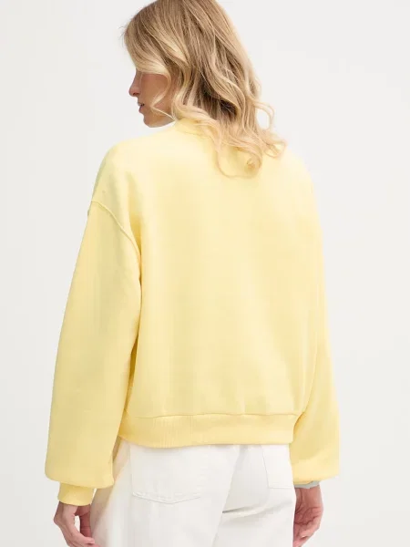 Tommy Hilfiger bluza z bawełną żółta