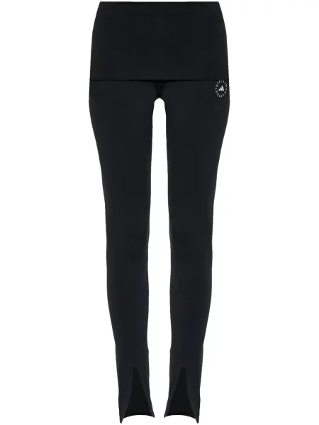 Legginsy Adidas By Stella Mccartney z wysoką talią z nadrukiem czarne