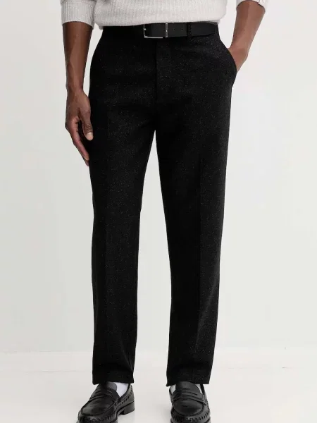 Kalhoty s příměsí vlny Marc O'Polo černá