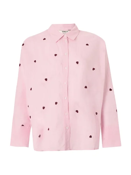 ONLY Bluză ONLNEW LINA roz roșu