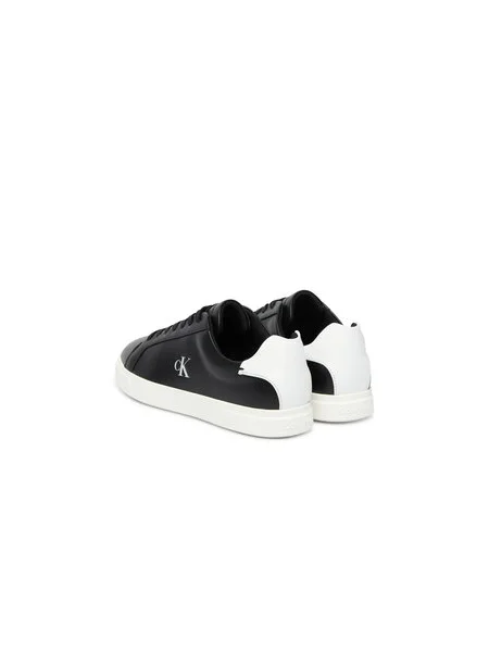 Sportcipők Calvin Klein Low Pro Cup Laceup Lth Moire fekete