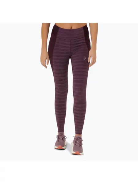 Legginsy do biegania ASICS Nagino Run dark aubergine heather