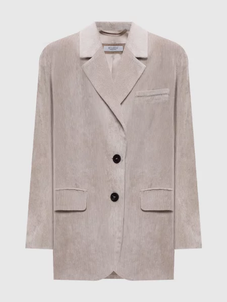Вельветовий жакет Peserico бежевий
