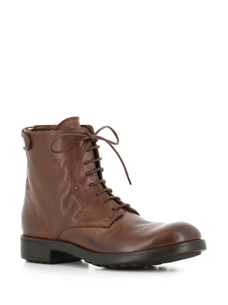 Cizme scurte Officine Creative din piele maro