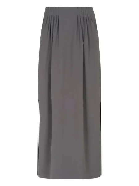 Fusta plisata Giorgio Armani plisată gri