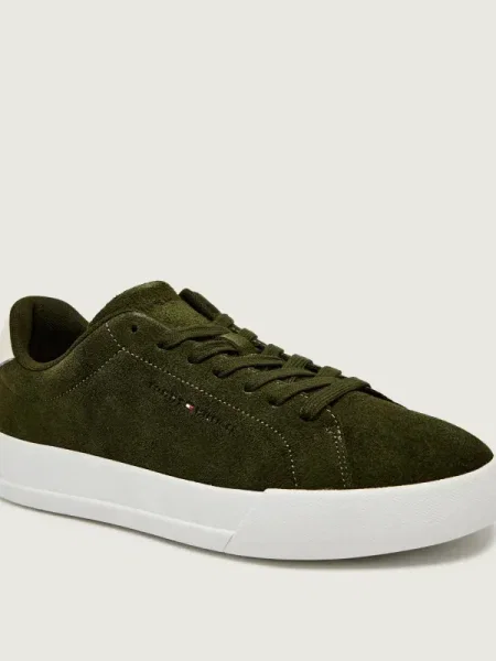 Tommy Hilfiger Sneakers Th Court Core Suede verde