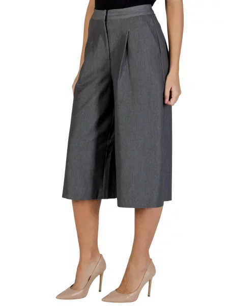 Pantaloni culottes Ichi negru