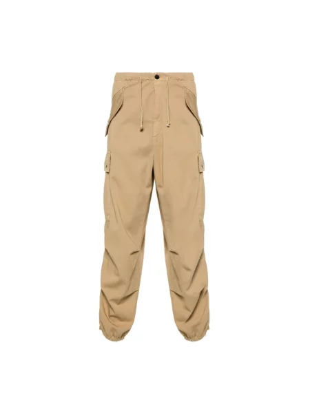 Spodnie Dries Van Noten beżowe