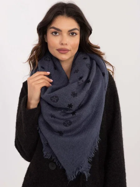 Fular Fashionhunters cu imagine negru