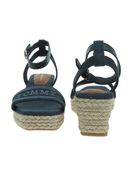 Tommy Hilfiger Espadrile Tommy Hilfiger Espad Mid Wedge Tamnoplava