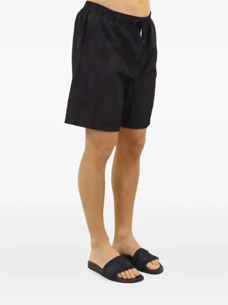 Slip de baie Dsquared2 cu imagine negru