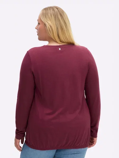 SHEEGO Tričko bordó