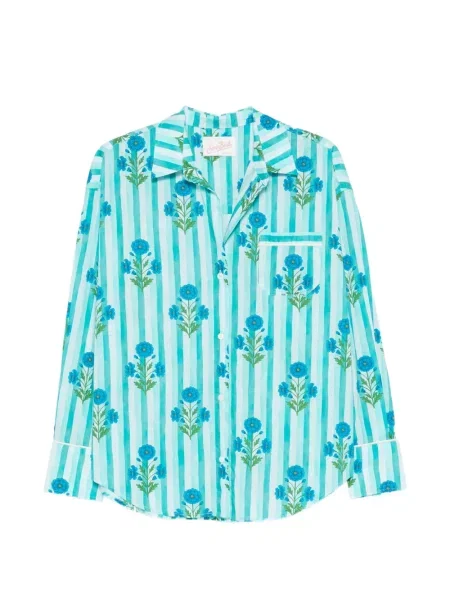 Cămașă Mc2 Saint Barth cu model floral cu imagine albastru