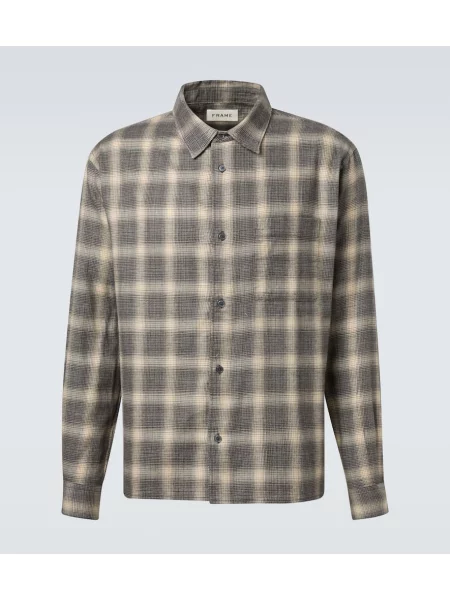 Kostkovaná košile Frame šedá
