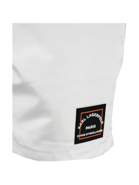 Slip de baie Karl Lagerfeld Beachwear alb