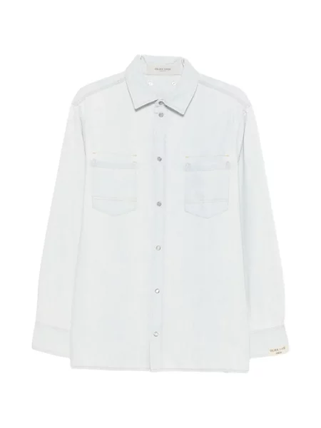 Риза Golden Goose синьо