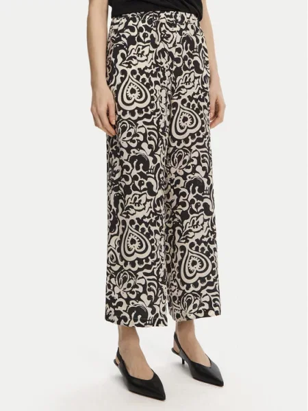 Hlače iz tkanine Weekend Max Mara črna