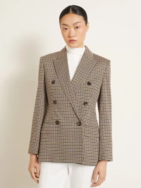 Max Mara Marynarka Mxmeccelso braun beżowa