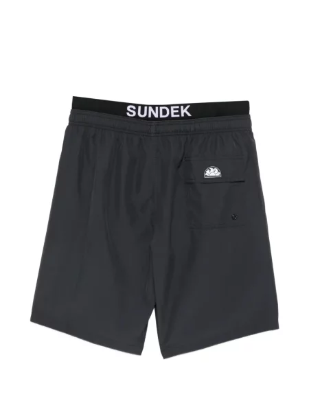 Slip de baie Sundek cu autograf negru