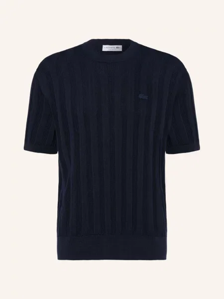 Lacoste Úpletové Tričko tmavě modrá