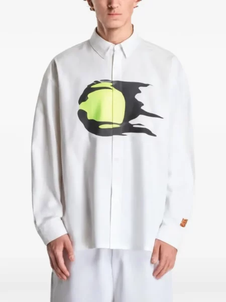 Tricou Nike cu imagine din fleece cu dungi de tigru albastru