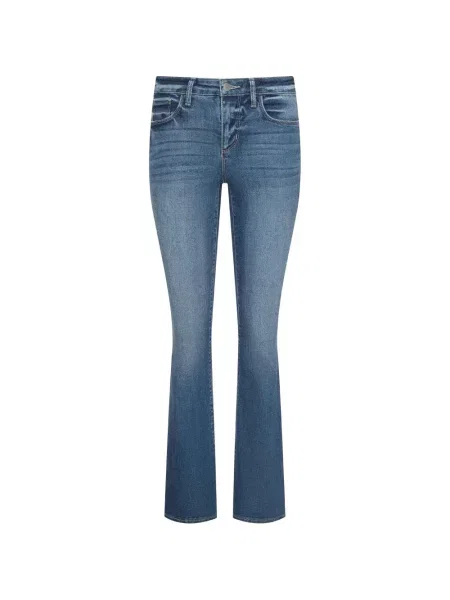 Jeansy L'agence na rzep niebieskie