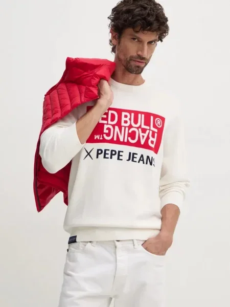 Светр Red Bull Racing x Pepe Jeans Red Bull Racing x Pepe Jeans легкий бежевий