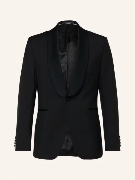 Wilvorst Marynarka Smokingowa O Kroju Slim Fit schwarz