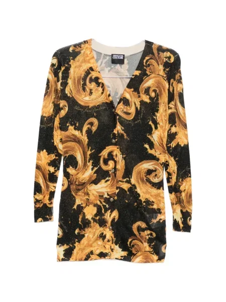 Cardigan Versace Jeans Couture cu imagine negru