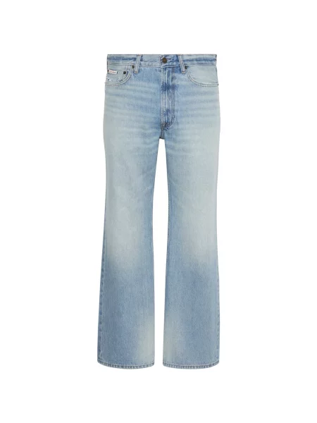 Džínsy so strihom ku čižmám Calvin Klein Jeans rozšírené modrá