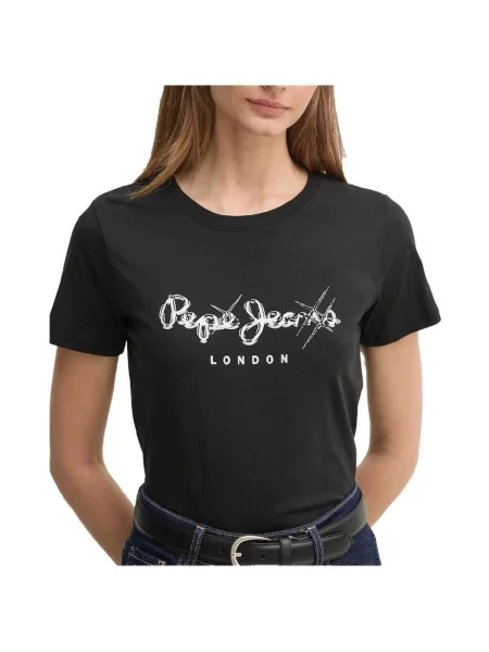 Denim ruha Pepe Jeans fekete