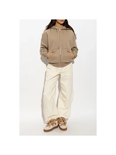 Bluza z kapturem Ami Paris beżowa