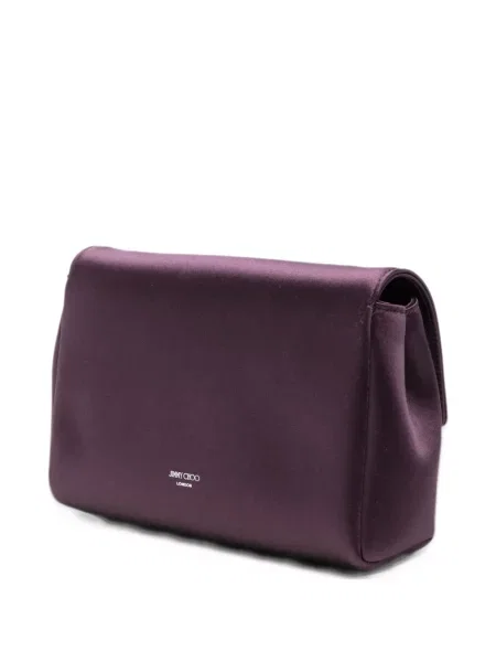 Geantă Jimmy Choo cu funde violet