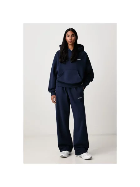 Bluza z kapturem Sporty And Rich z kapturem z logo niebieska