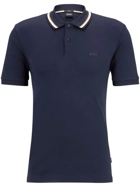 Polo Boss cu imagine albastru