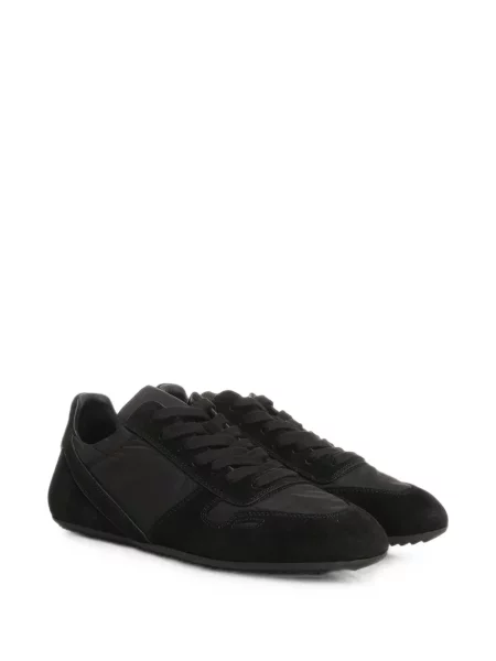 Sneakerși Rick Owens din piele de căprioară negru