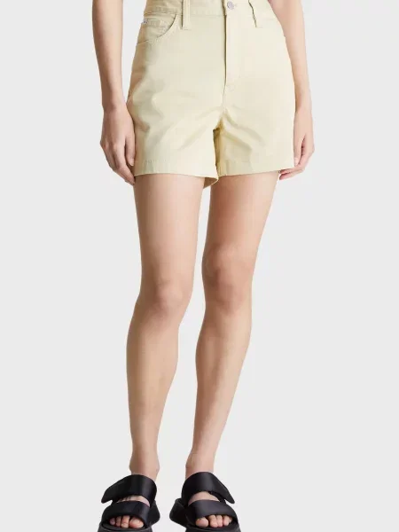 Джинсові шорти Calvin Klein Jeans бежеві