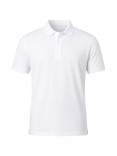 Tricou polo Handvaerk din jerseu alb