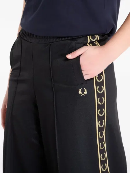 Pantaloni Fred Perry alergare negru