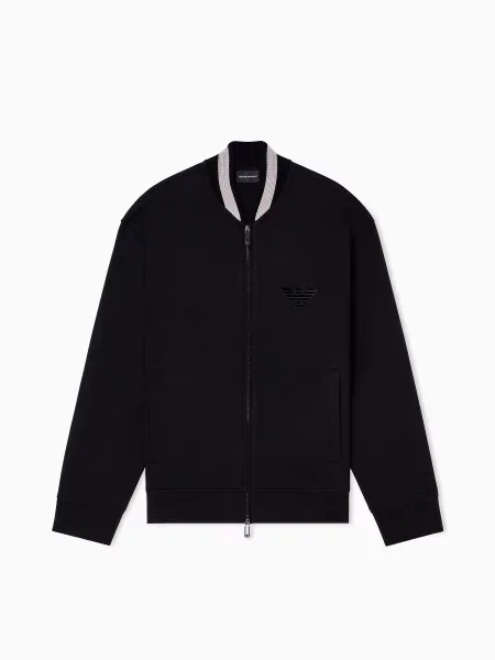 Свитер Emporio Armani из модала черный