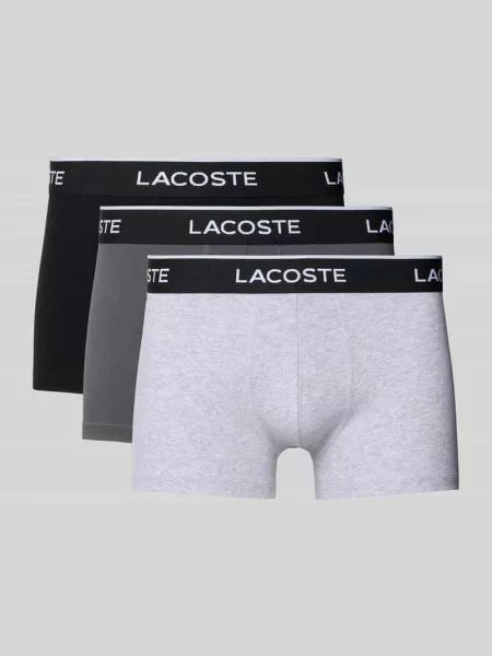 Lacoste bokserki dopasowane z czarne