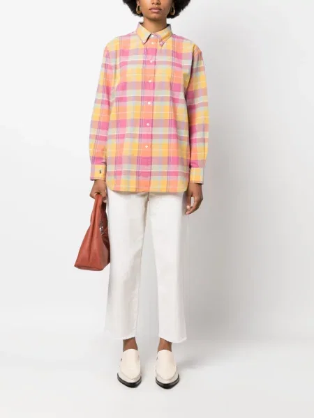 Sukienka jeansowa Polo Ralph Lauren z przetarciami o krotszym kroju z dekoltem halter różowa